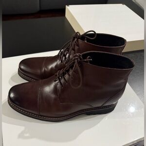 Elegant Dark Brown Chukka Boots for Men